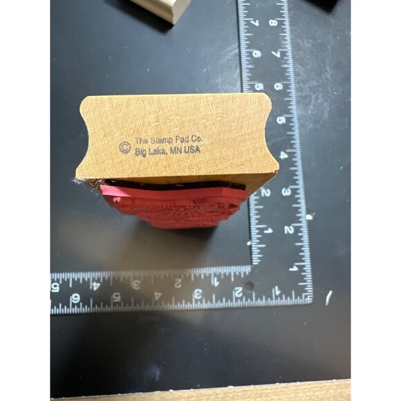 Puppy Dogs Border Design By The Stamp Pad Co Rubber Stamp Lab Yorkie - Picture 3 of 3